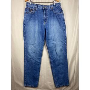 Vintage Cinch Denim Jeans Mens sz 35 x 36 Black Label Rodeo Cowboy Cinch Up